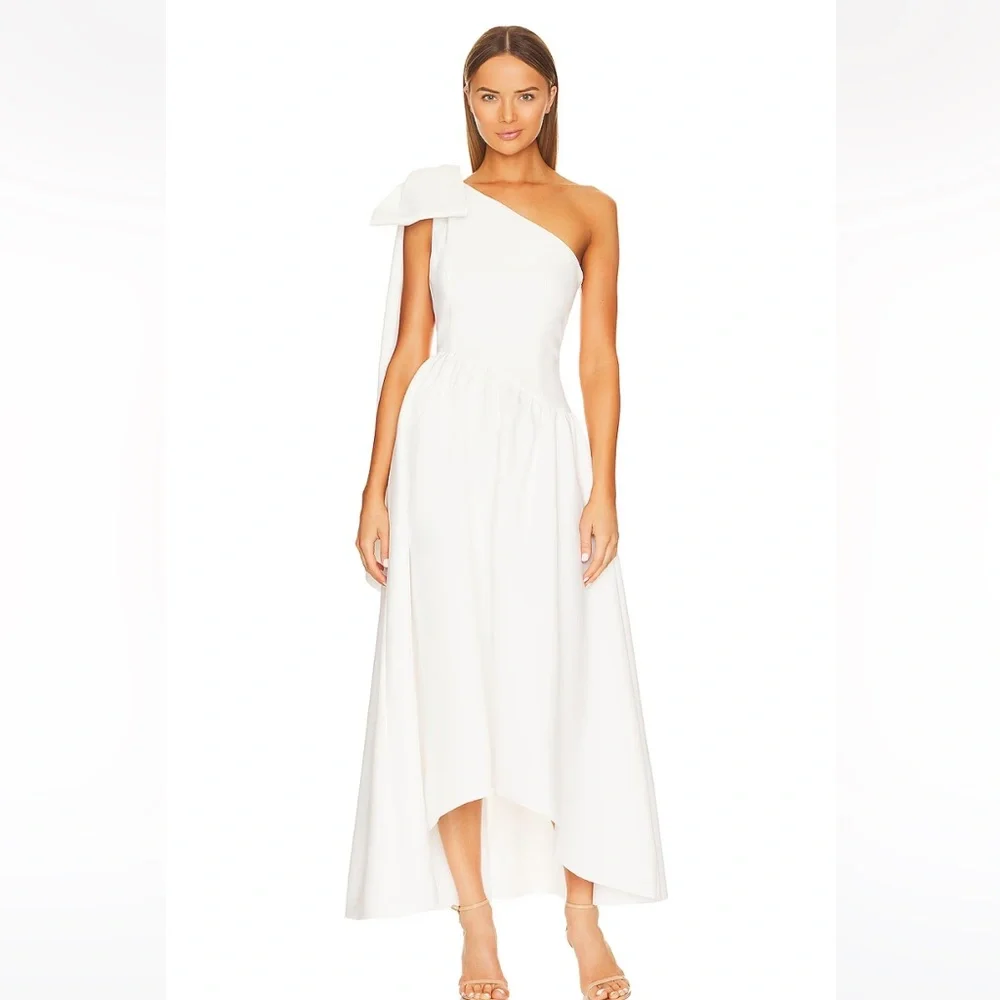 Elliatt One Shoulder White Dress - Picture 1 of 3